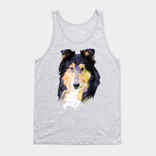 Rough Collie (Low Poly) Tank Top